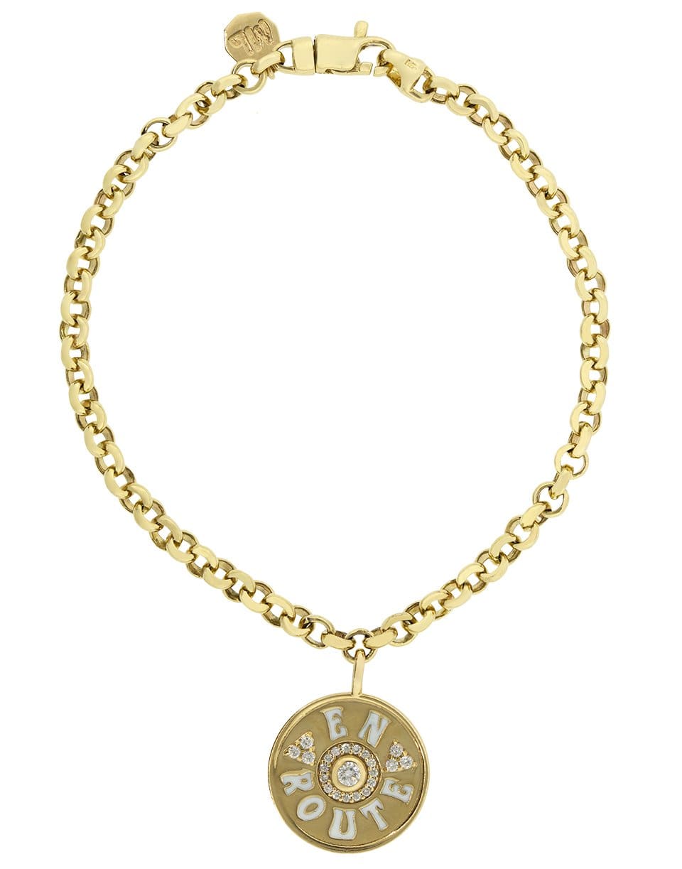 MARLO LAZ-Mini En Route Coin Bracelet-YELLOW GOLD