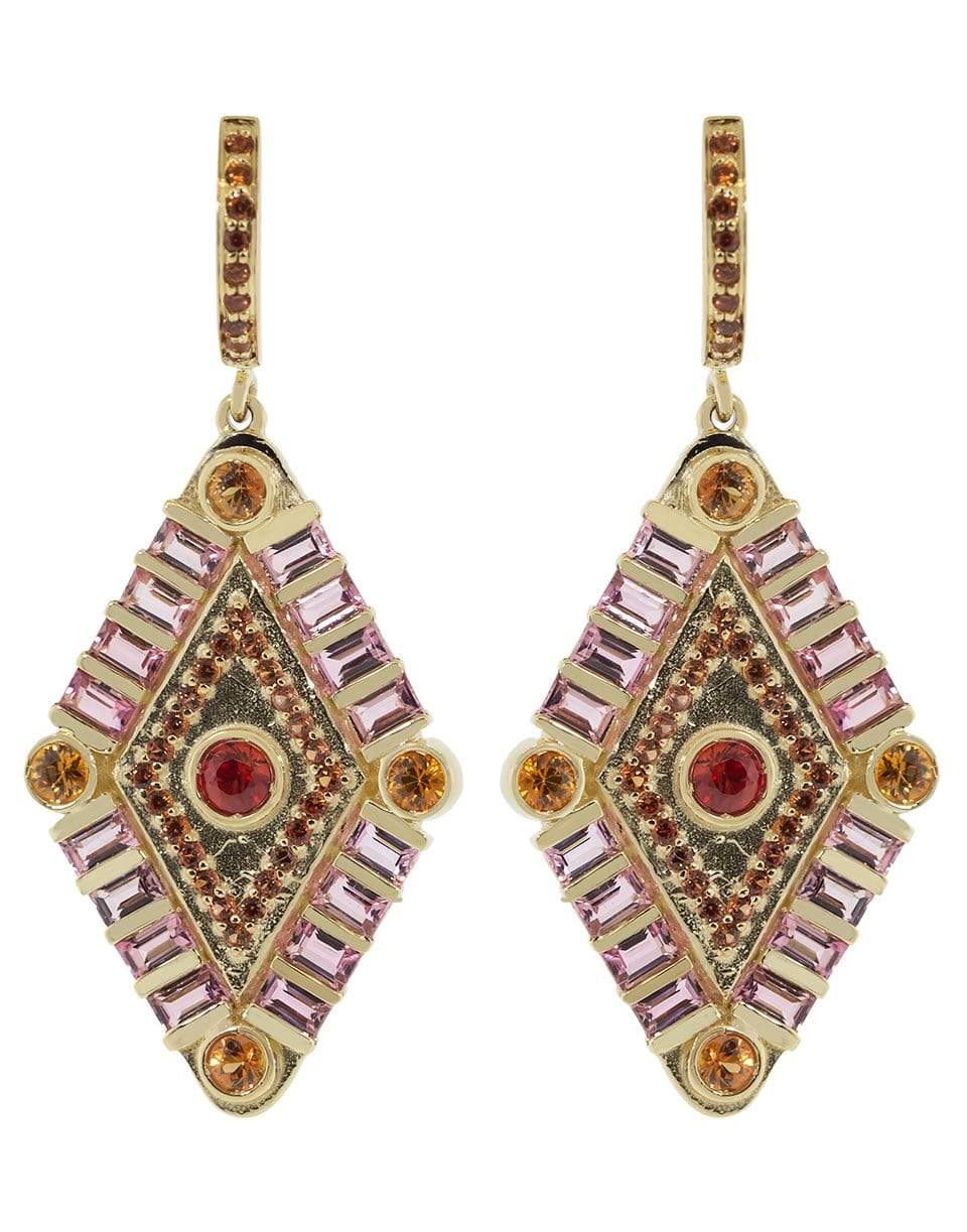 MARLO LAZ-Shaman's Eye Earrings-YELLOW GOLD