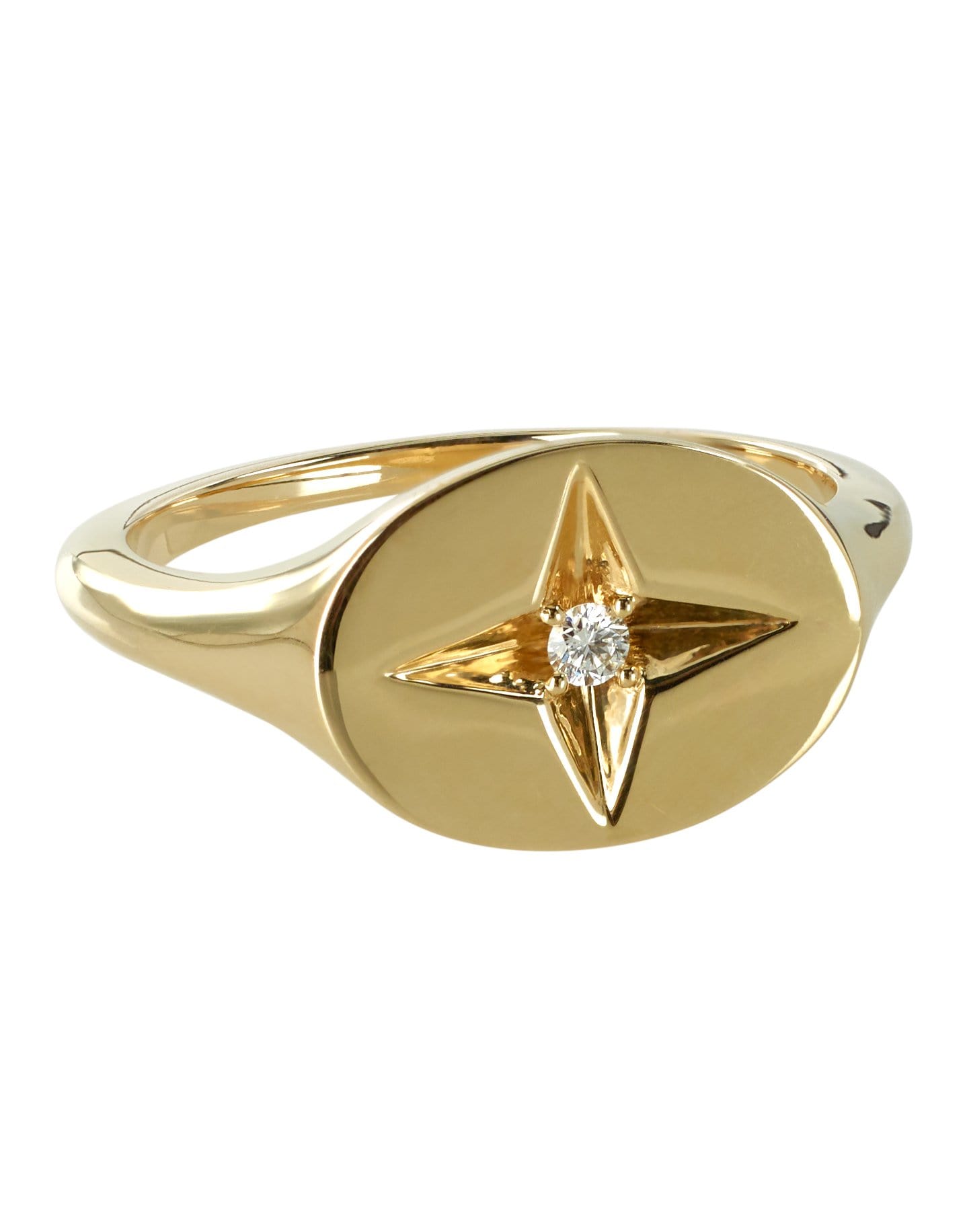 MARLO LAZ-Guiding Star Pinky Ring-YELLOW GOLD