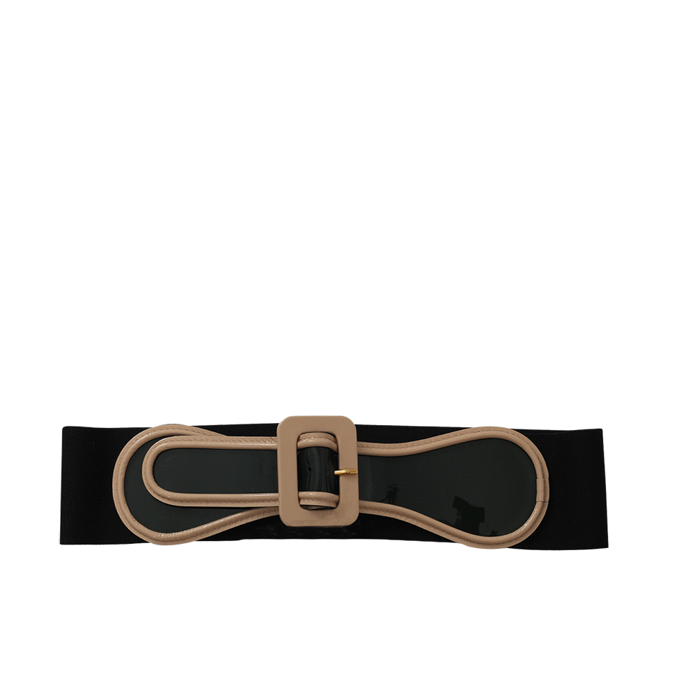 MARNI-Patent Leather Stretch Belt-