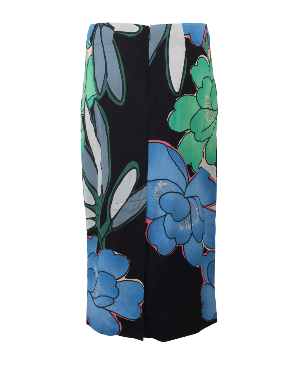 MARNI-Floral Pencil Skirt-