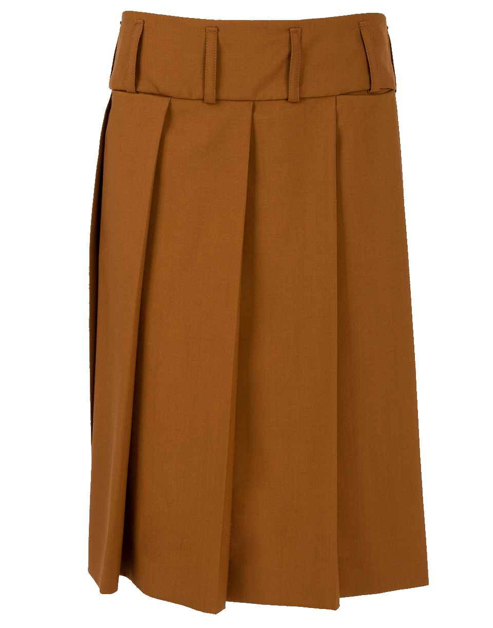MARNI-Pleated Wool Skirt-