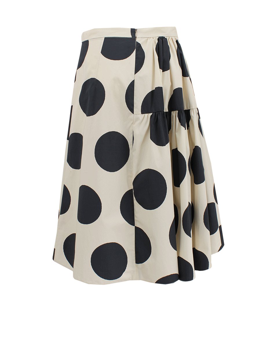 MARNI-Polka Dot Side Gather Skirt-