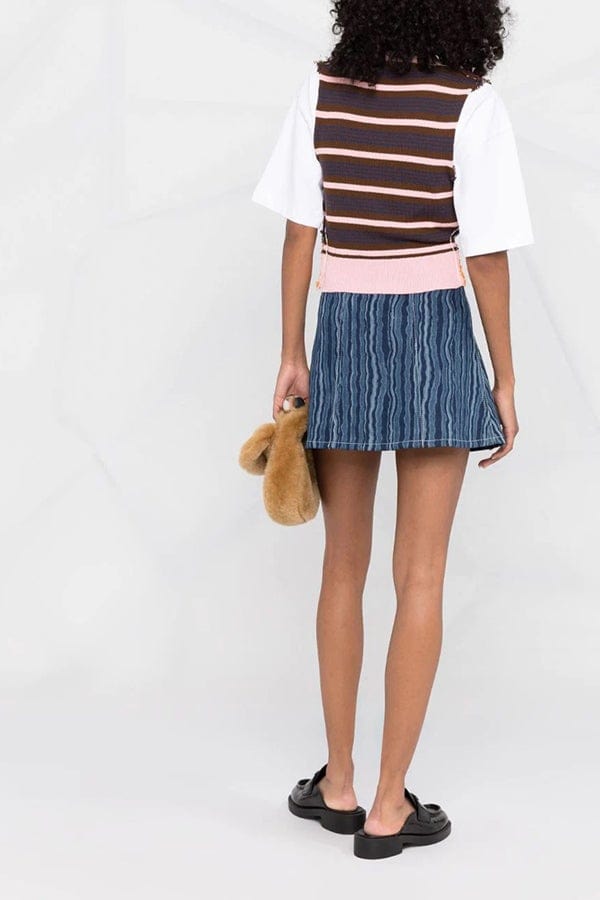 MARNI-Front Button Mini Skirt-