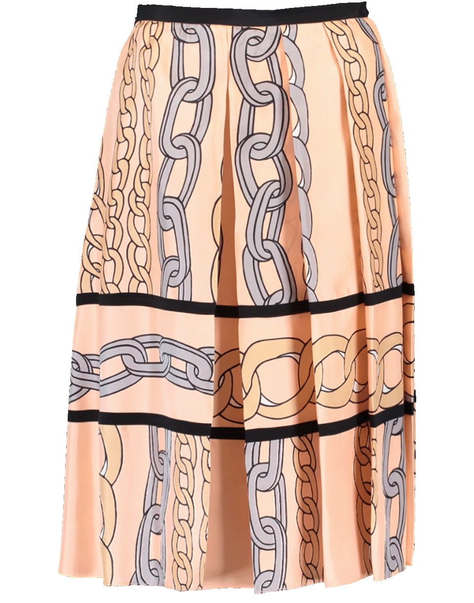MARNI-Chain Print Pleated Skirt-