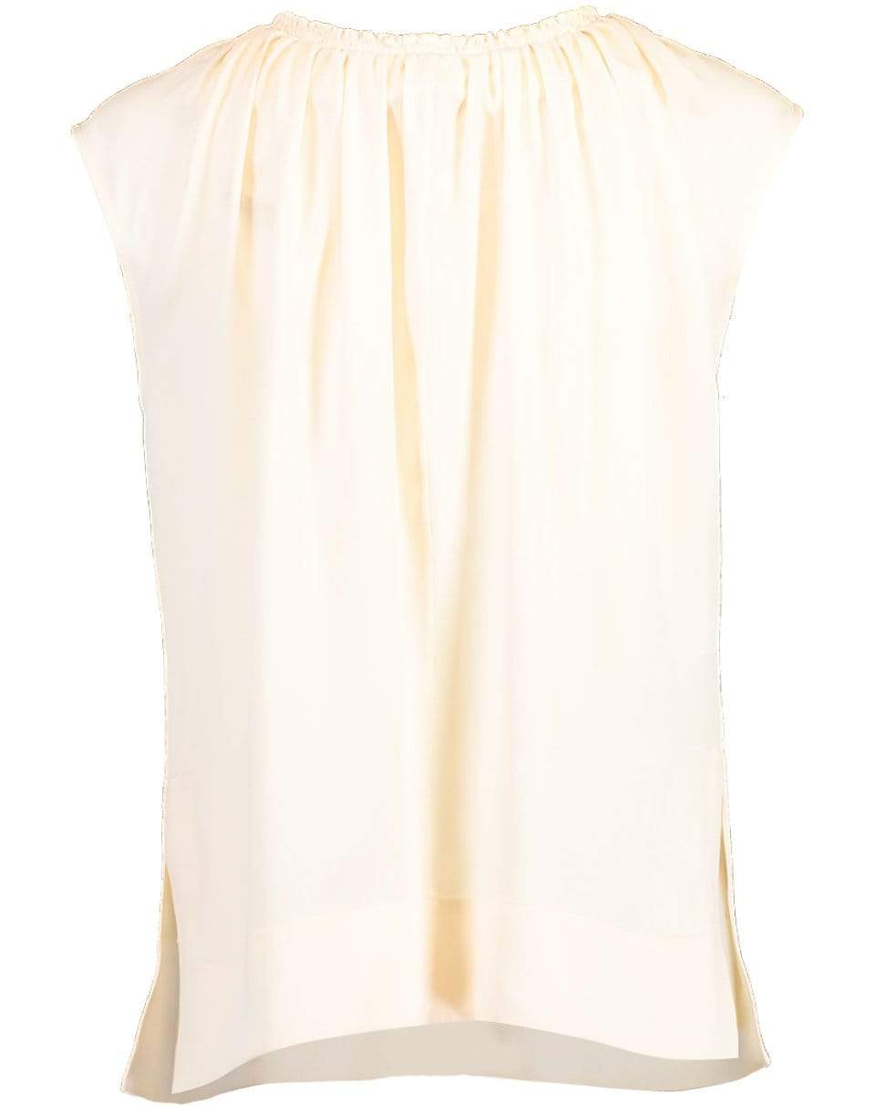 MARNI-Snow Ruched-Neck Sleeveless Blouse-