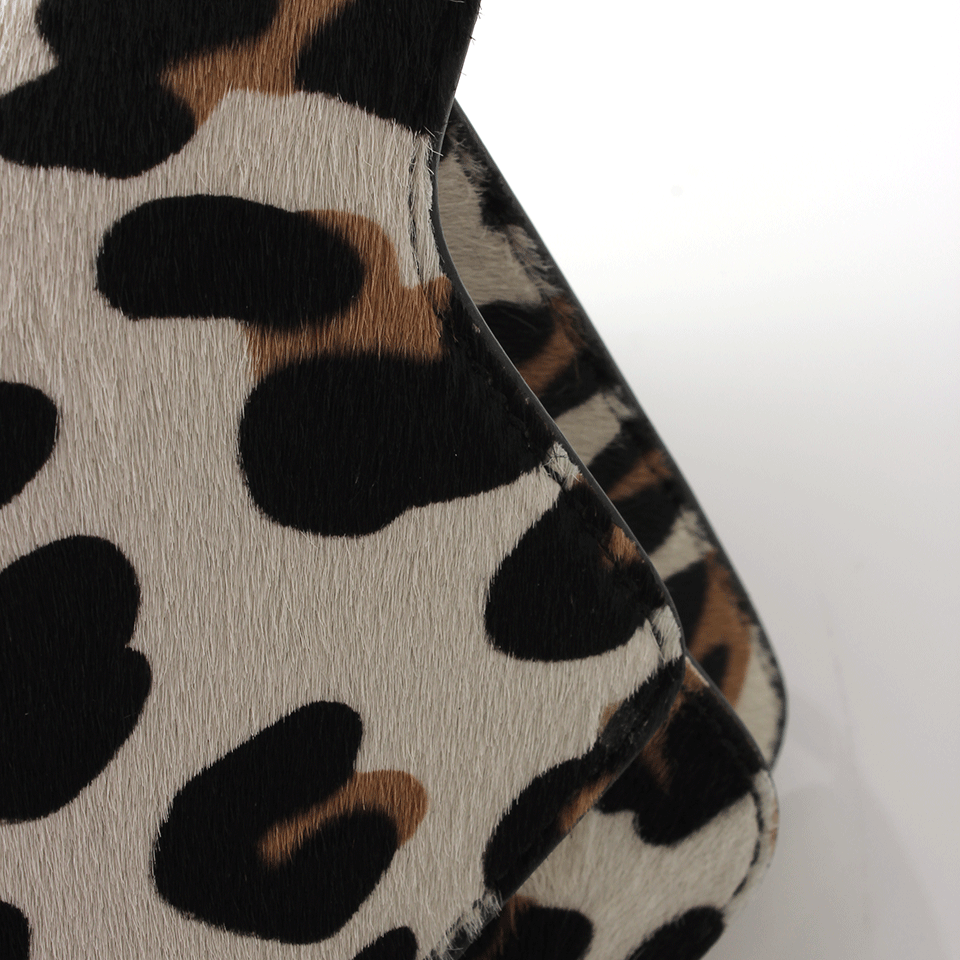 MARNI-Leopard Shoulder Bag-BEIGE