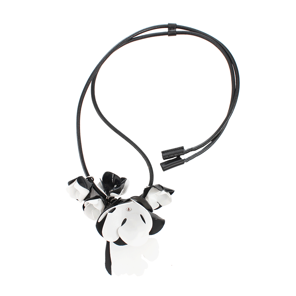 MARNI-Cluster Flower Necklace-BLACK