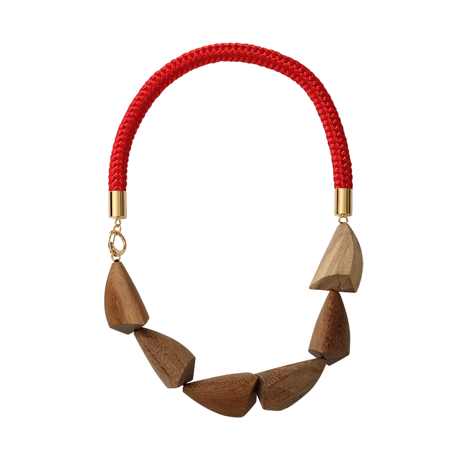Wood Rope Collar Necklace JEWELRYBOUTIQUENECKLACE O MARNI   