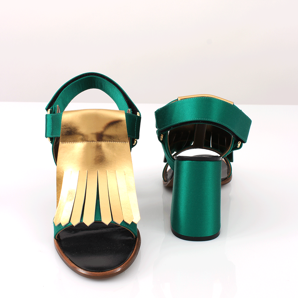 MARNI-Bi-Color Fringe Sandal-