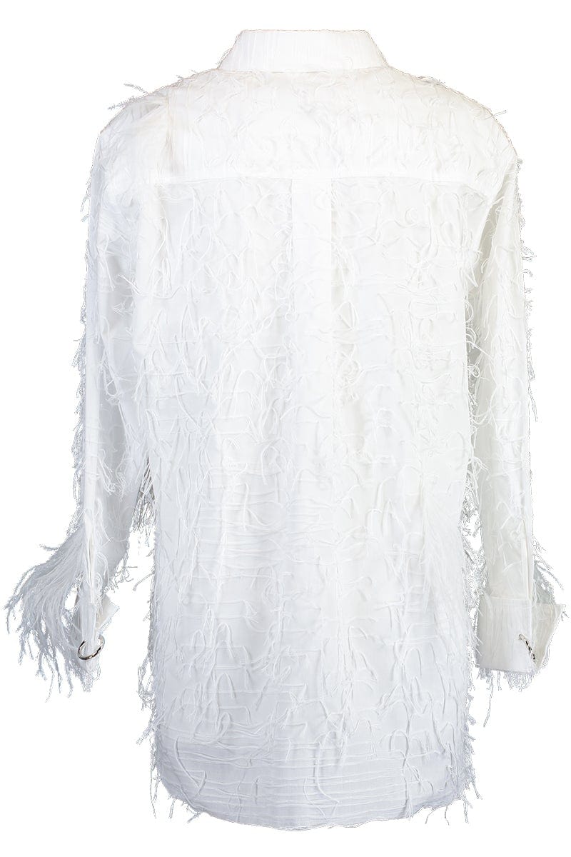 MARQUES ALMEIDA-Loose Shirt With Feathers-