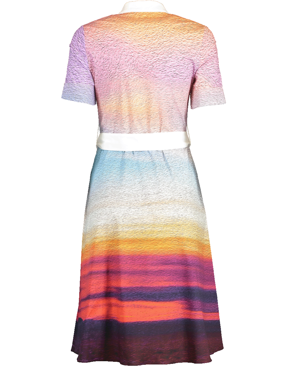 MARY KATRANTZOU-Cecilia Sash Shirt Dress-SUNSET