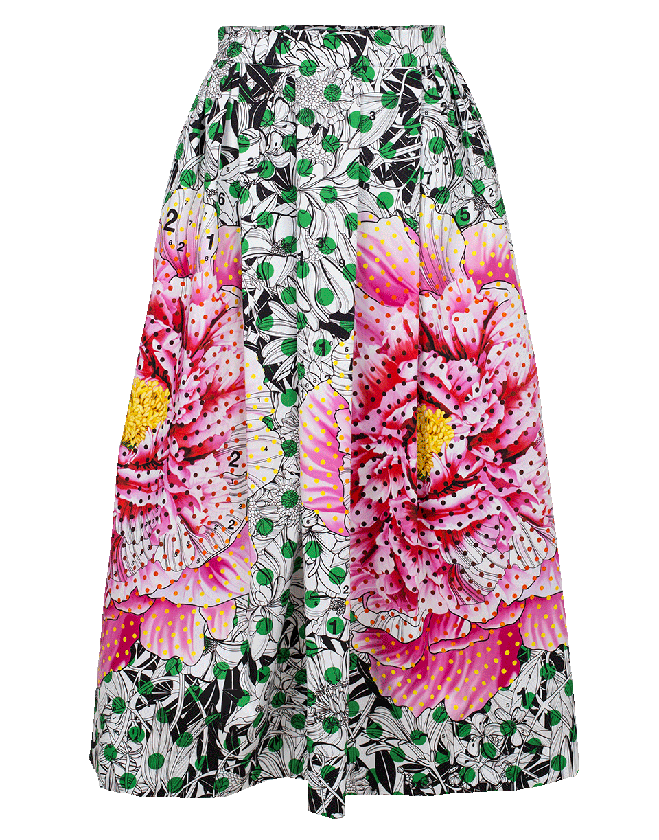 MARY KATRANTZOU-Bowles Floral Dot Skirt-