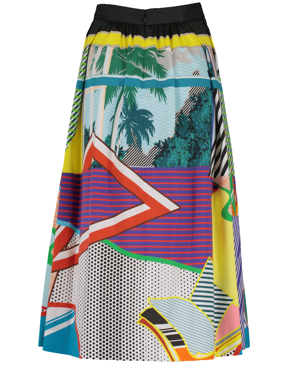 MARY KATRANTZOU-Bowless Printed Full Skirt-