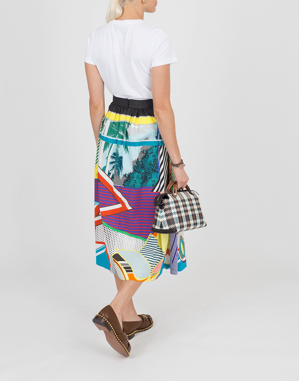 MARY KATRANTZOU-Bowless Printed Full Skirt-