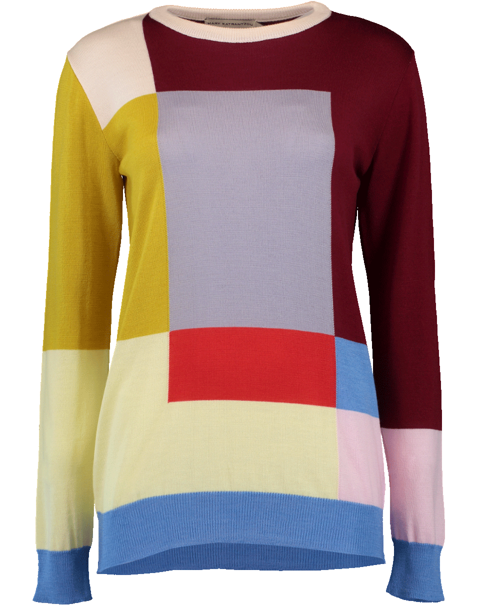 MARY KATRANTZOU-Hartigan Color Block Knit Jumper-