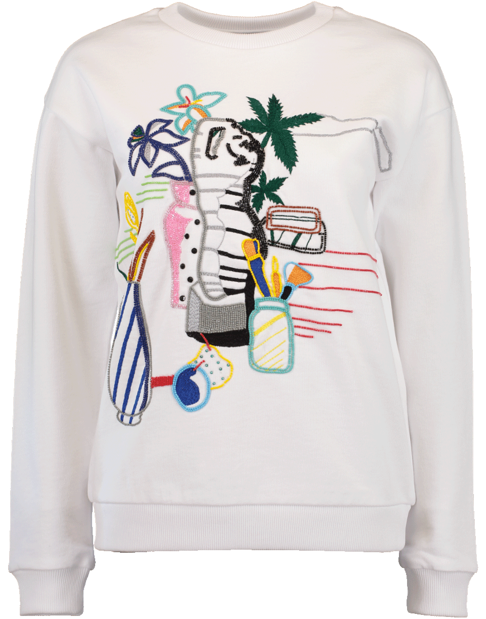 MARY KATRANTZOU-Saker Embroidered Sweater-