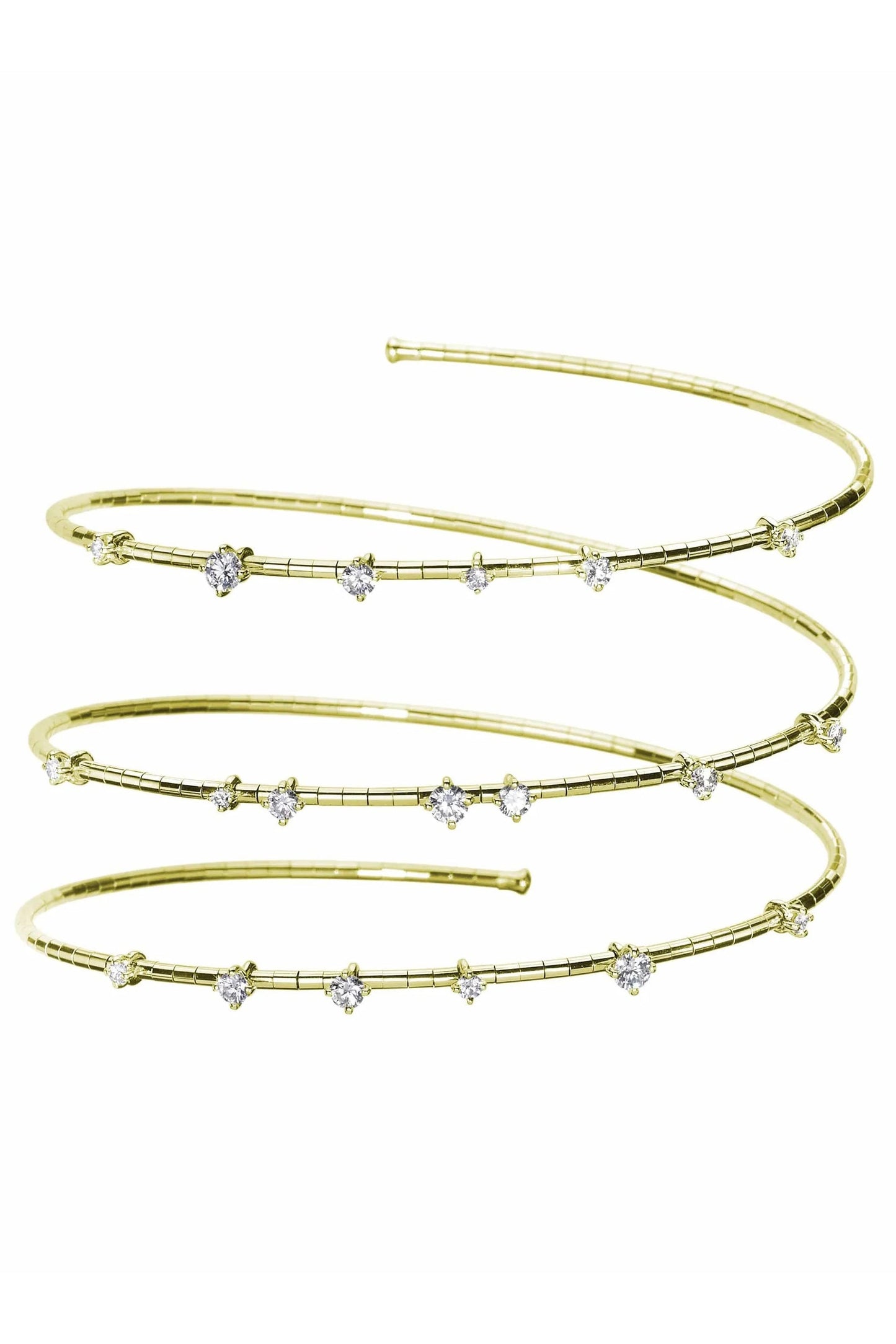 MATTIA CIELO-Rugiada Diamond Three Wrap Bracelet-YELLOW GOLD