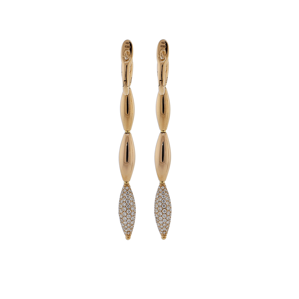 MATTIA CIELO-Ghiaccio Diamond Drop Earrings-ROSE GOLD
