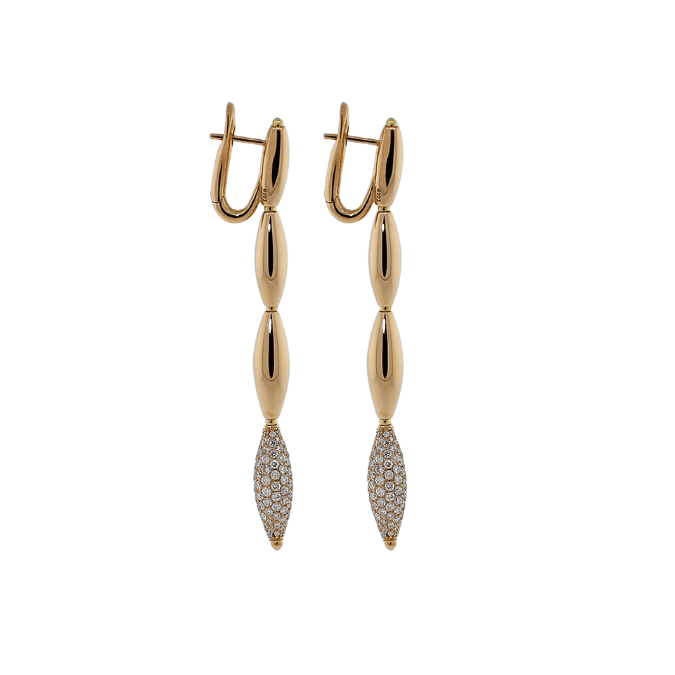 MATTIA CIELO-Ghiaccio Diamond Drop Earrings-ROSE GOLD