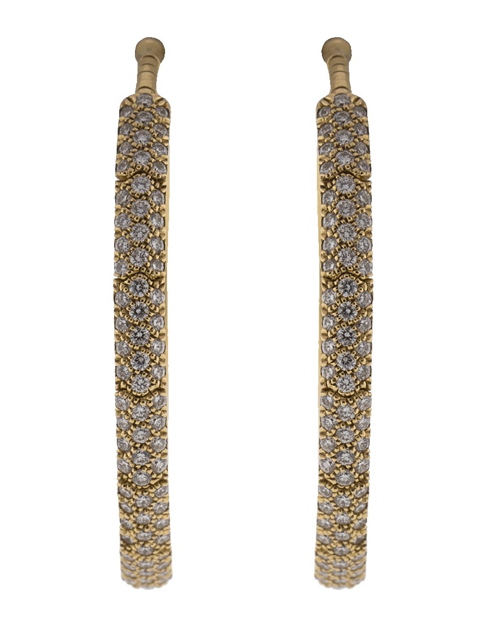 MATTIA CIELO-Rugiada Diamond Pave Hoop Earrings-ROSE GOLD