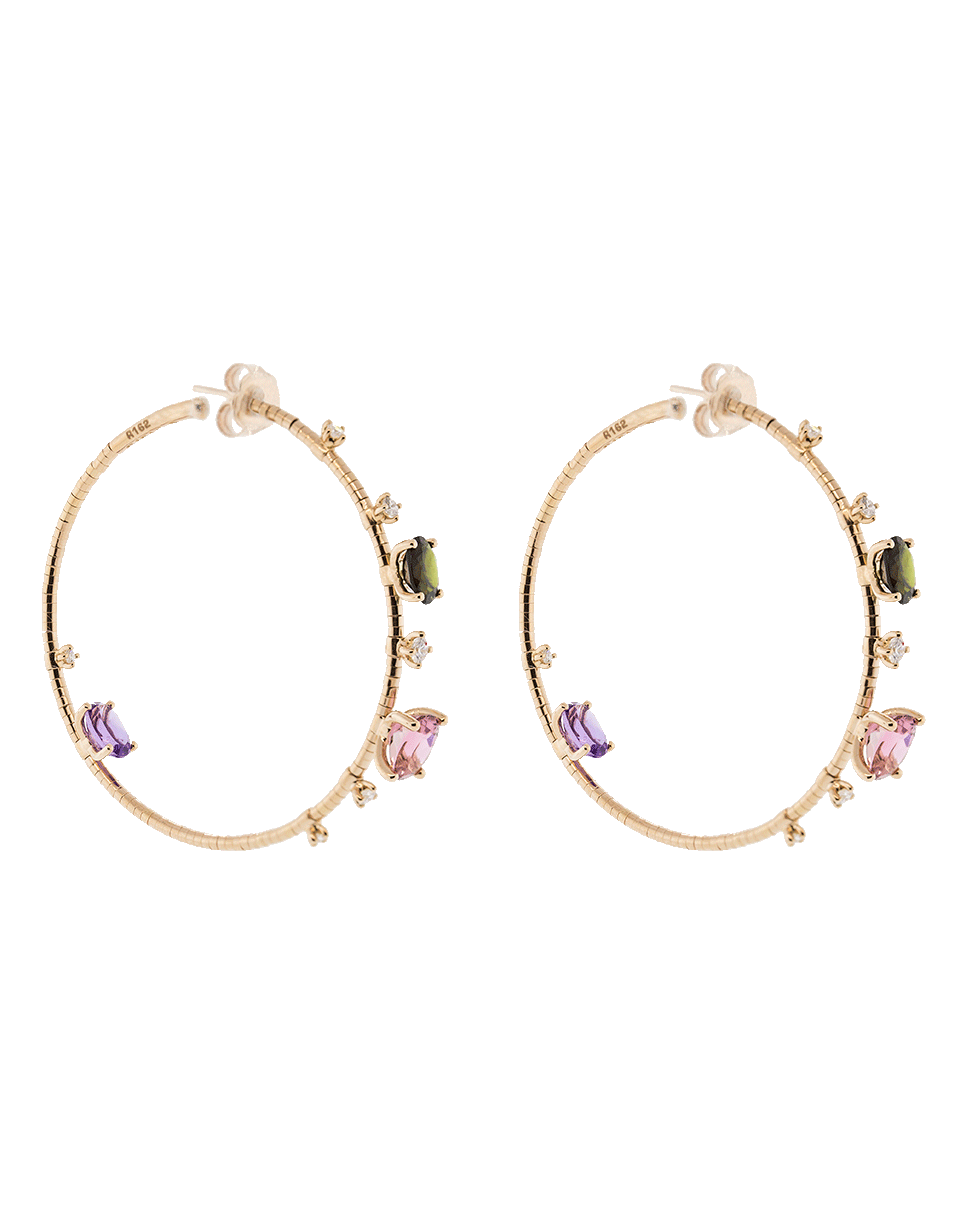MATTIA CIELO-Rugiada Hoop Earrings-ROSE GOLD