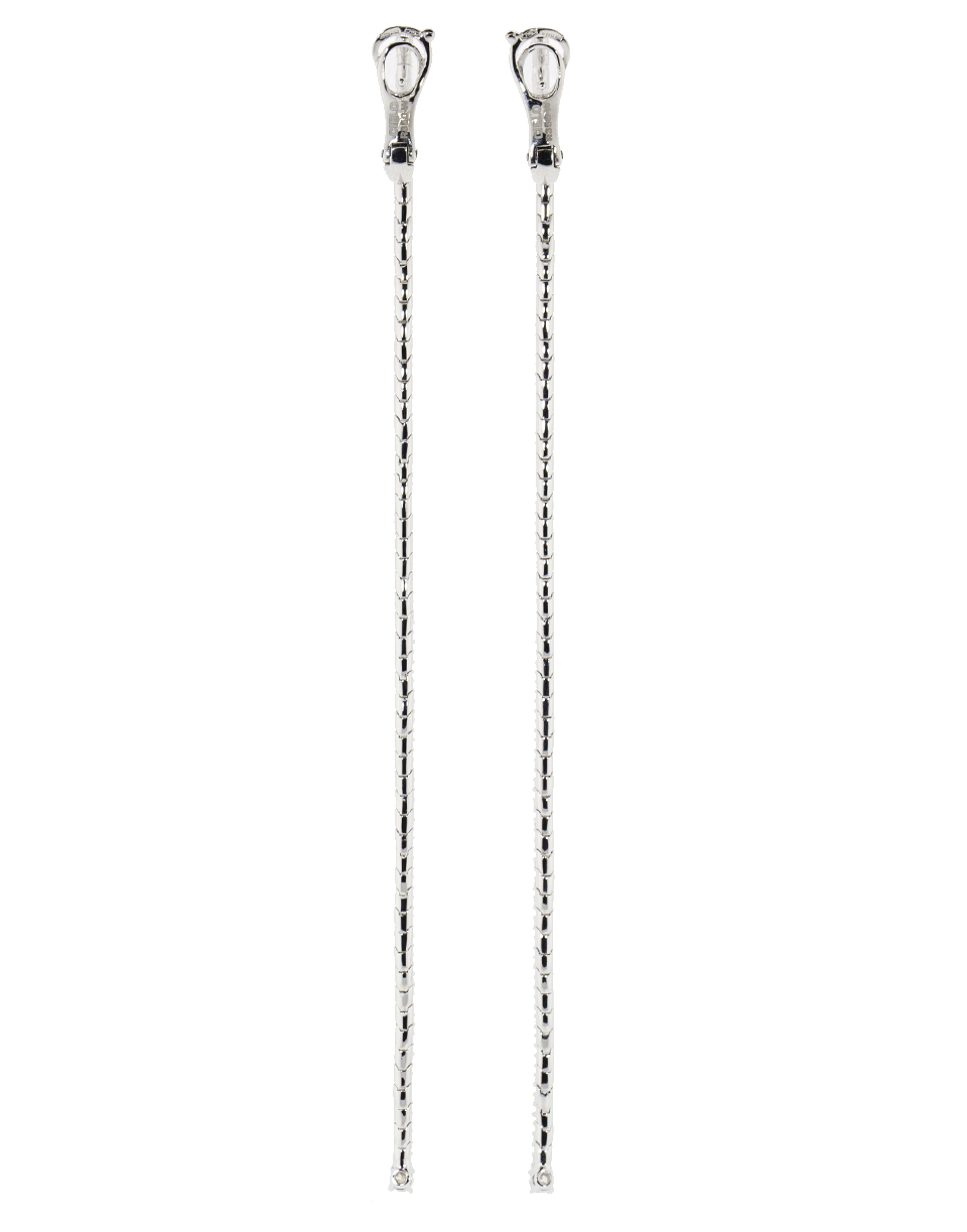 MATTIA CIELO-Rugiada Long Diamond Pave Earrings-WHITE GOLD