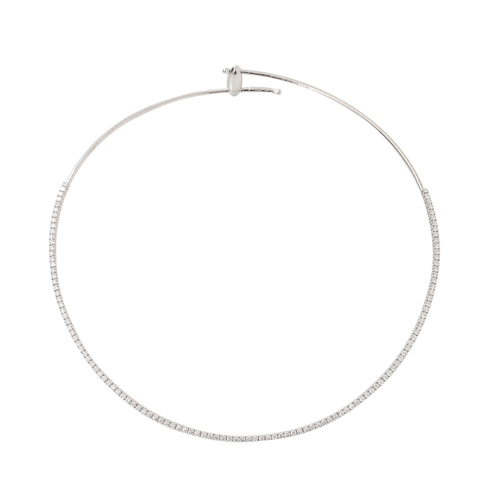 MATTIA CIELO-Rugiada Tennis Diamond Necklace-WHITE GOLD