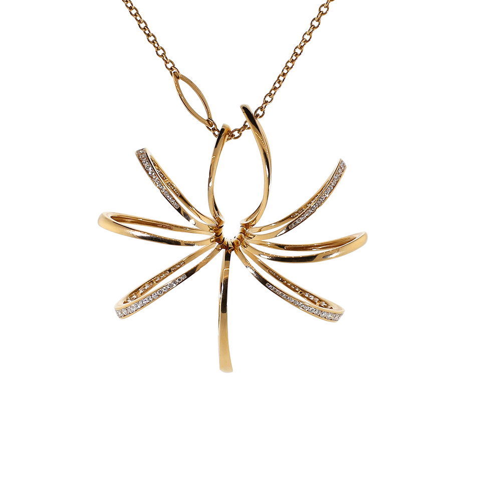 MATTIA CIELO-Large Pavone Diamond Ring And Pendant Necklace-ROSE GOLD