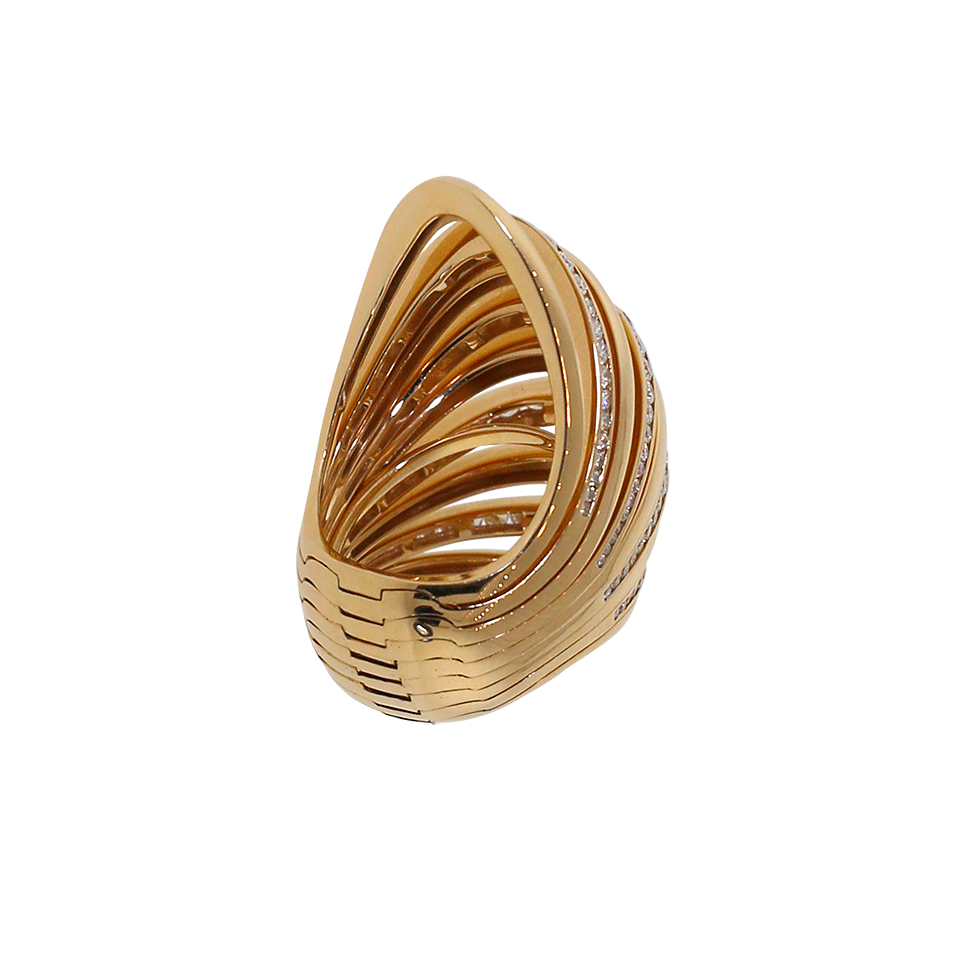 MATTIA CIELO-Large Pavone Diamond Ring And Pendant Necklace-ROSE GOLD