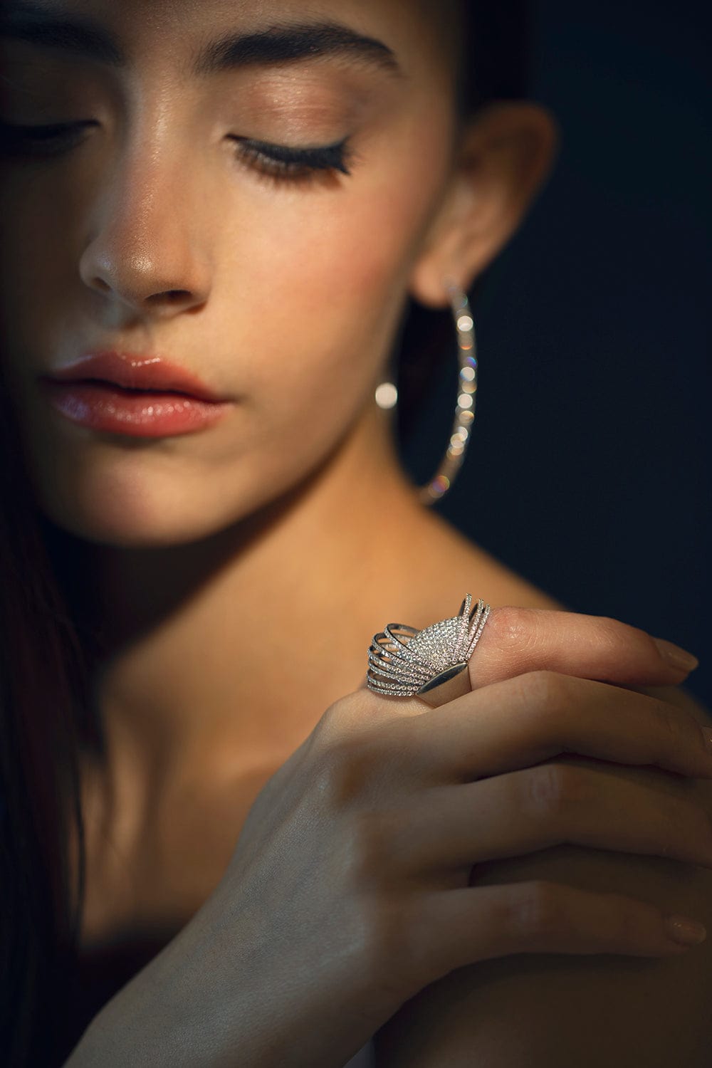 MATTIA CIELO-Pavone Diamond Ring-WHITE GOLD
