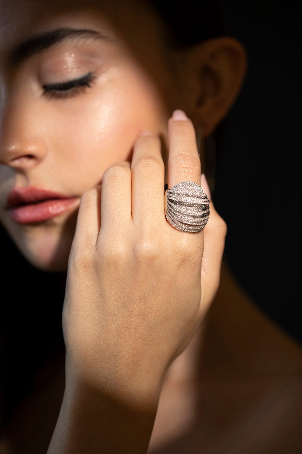 MATTIA CIELO-Pavone Diamond Ring-WHITE GOLD