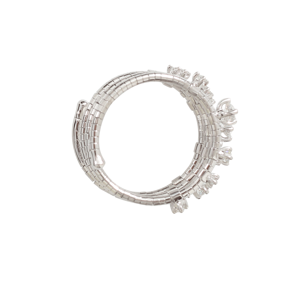 MATTIA CIELO-Rugiada Three-Circle Wrap Ring-WHITE GOLD