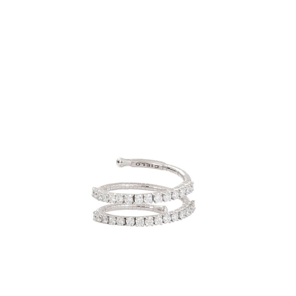 MATTIA CIELO-Rugiada Diamond Two Wrap Ring-WHITE GOLD