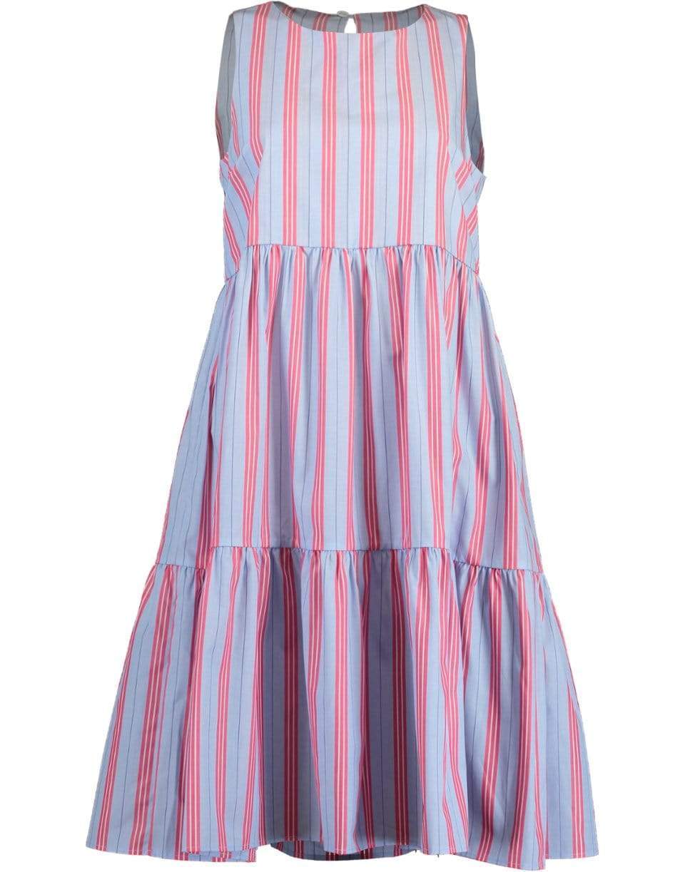 MDS STRIPES-Striped Peasant Dress-