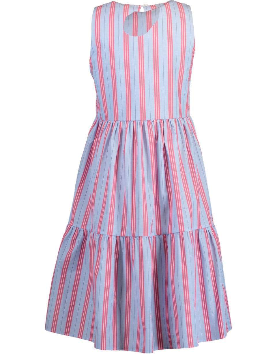 MDS STRIPES-Striped Peasant Dress-