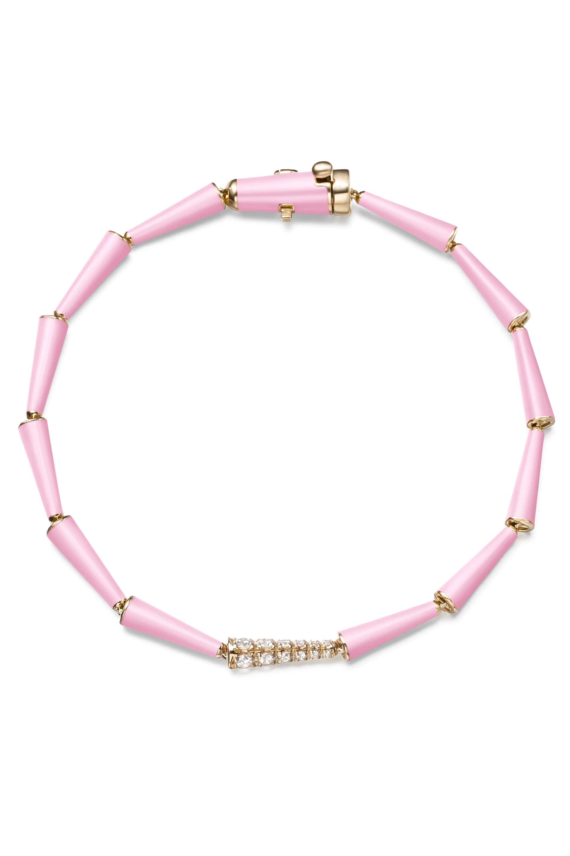 MELISSA KAYE-Marissa Pink Lola Linked Bracelet-