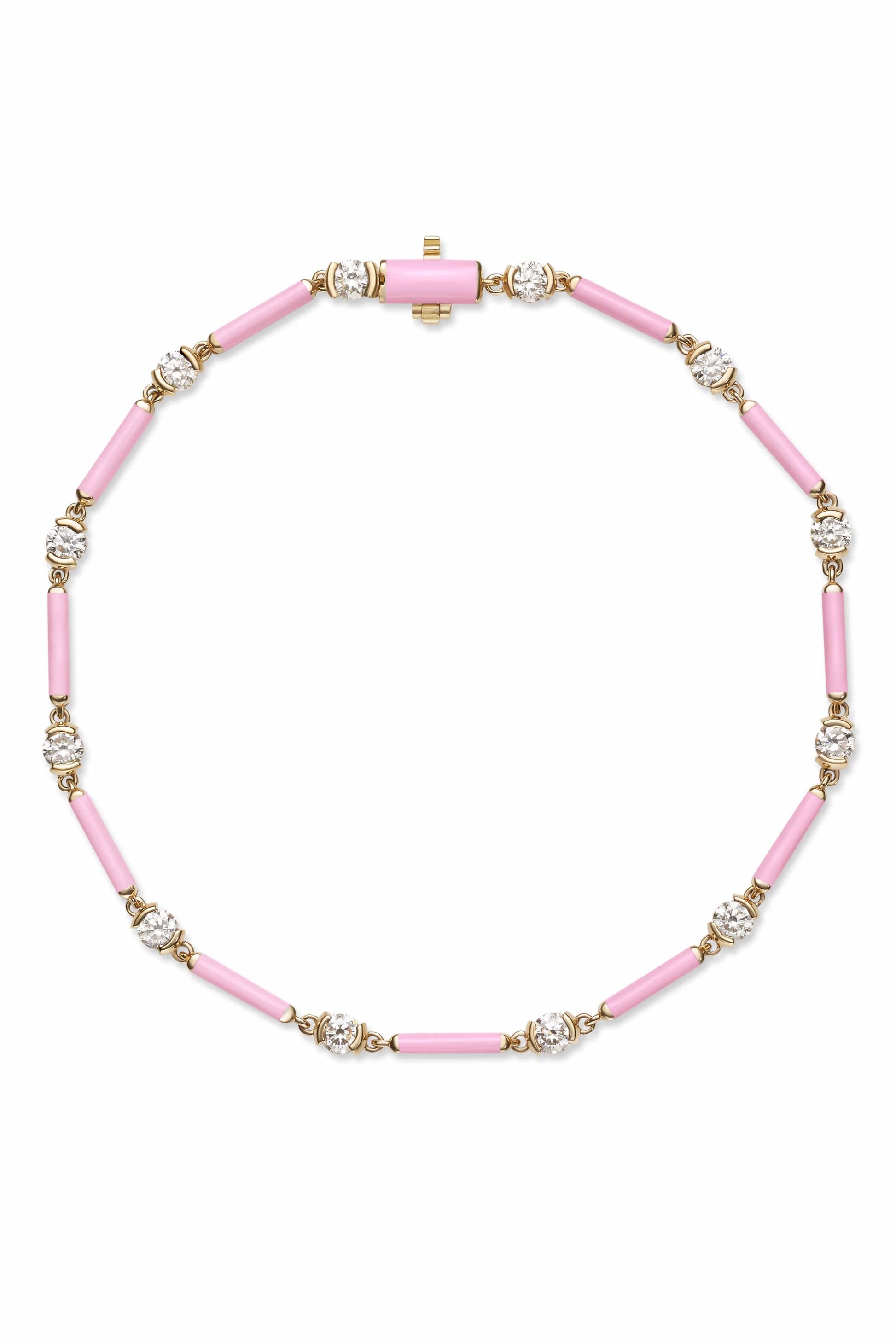 MELISSA KAYE-Marissa Pink Zea Linked Bracelet-