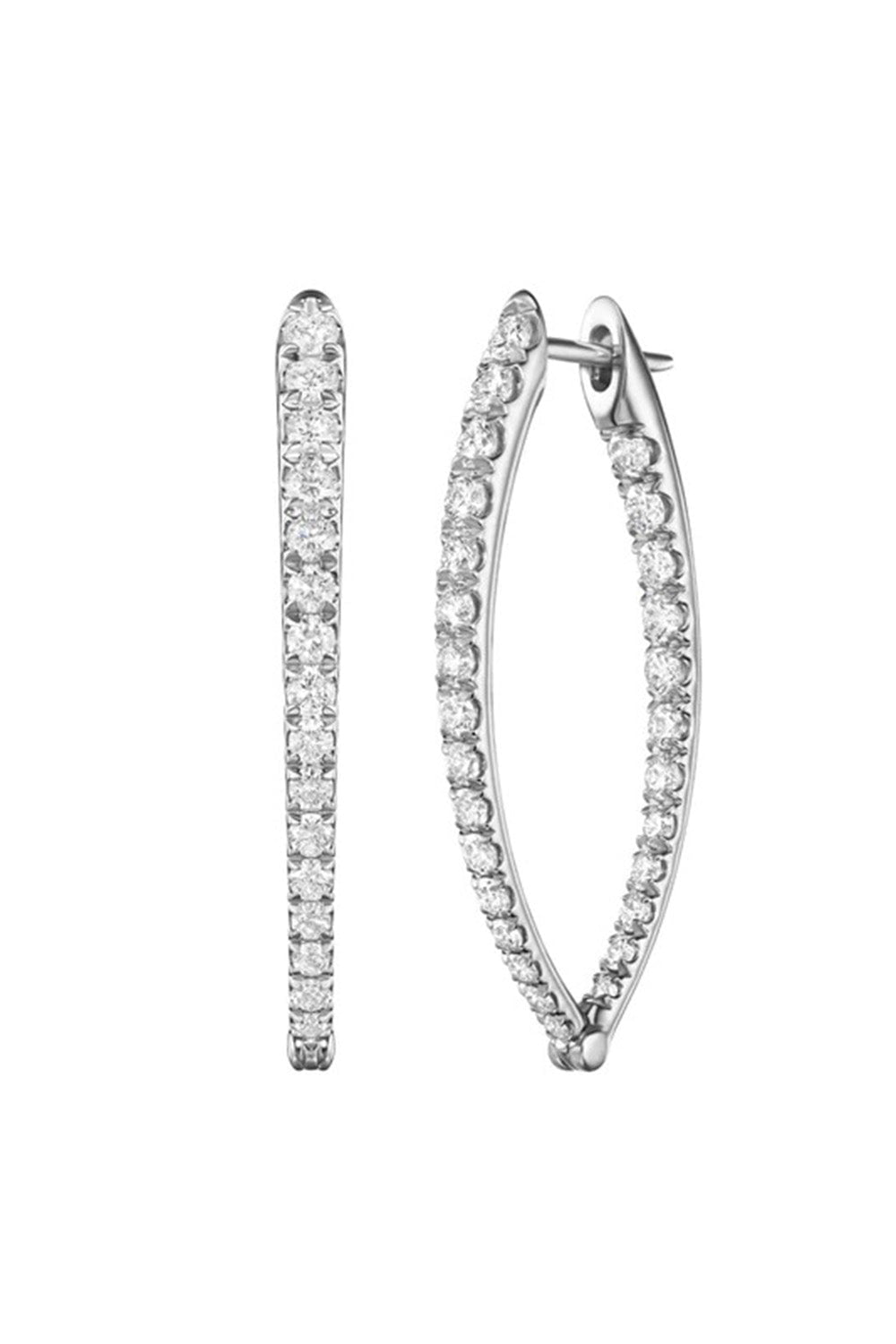 Cristina Medium Diamond Earrings - White Gold JEWELRYFINE JEWELEARRING MELISSA KAYE   