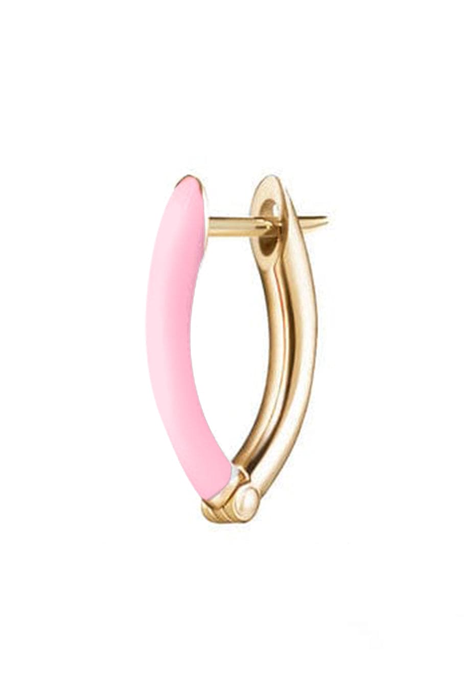 MELISSA KAYE-Marissa Pink Small Cristina Earring-ROSE GOLD