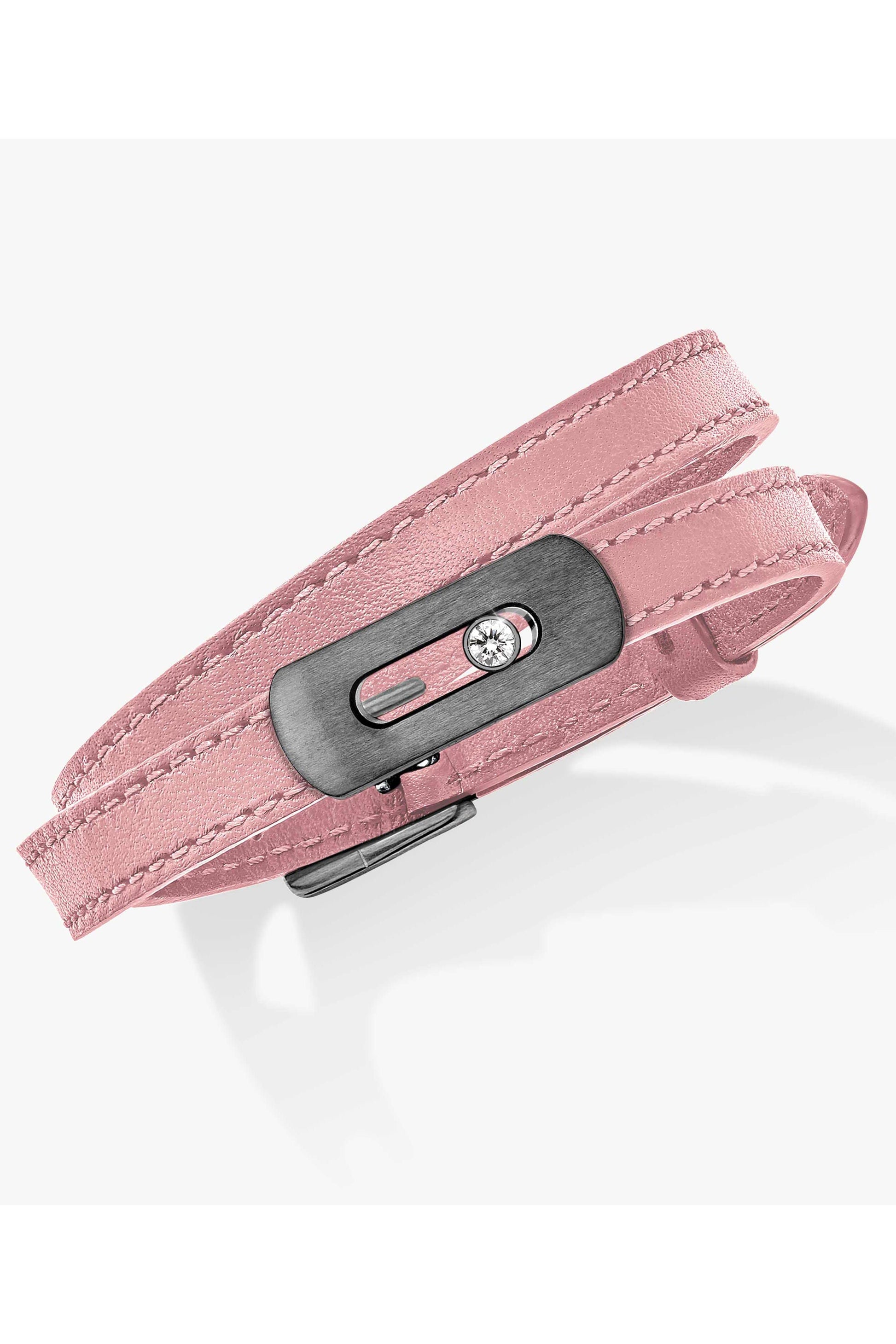 MESSIKA-My Move Leather Bracelet - Baby Pink-PINK