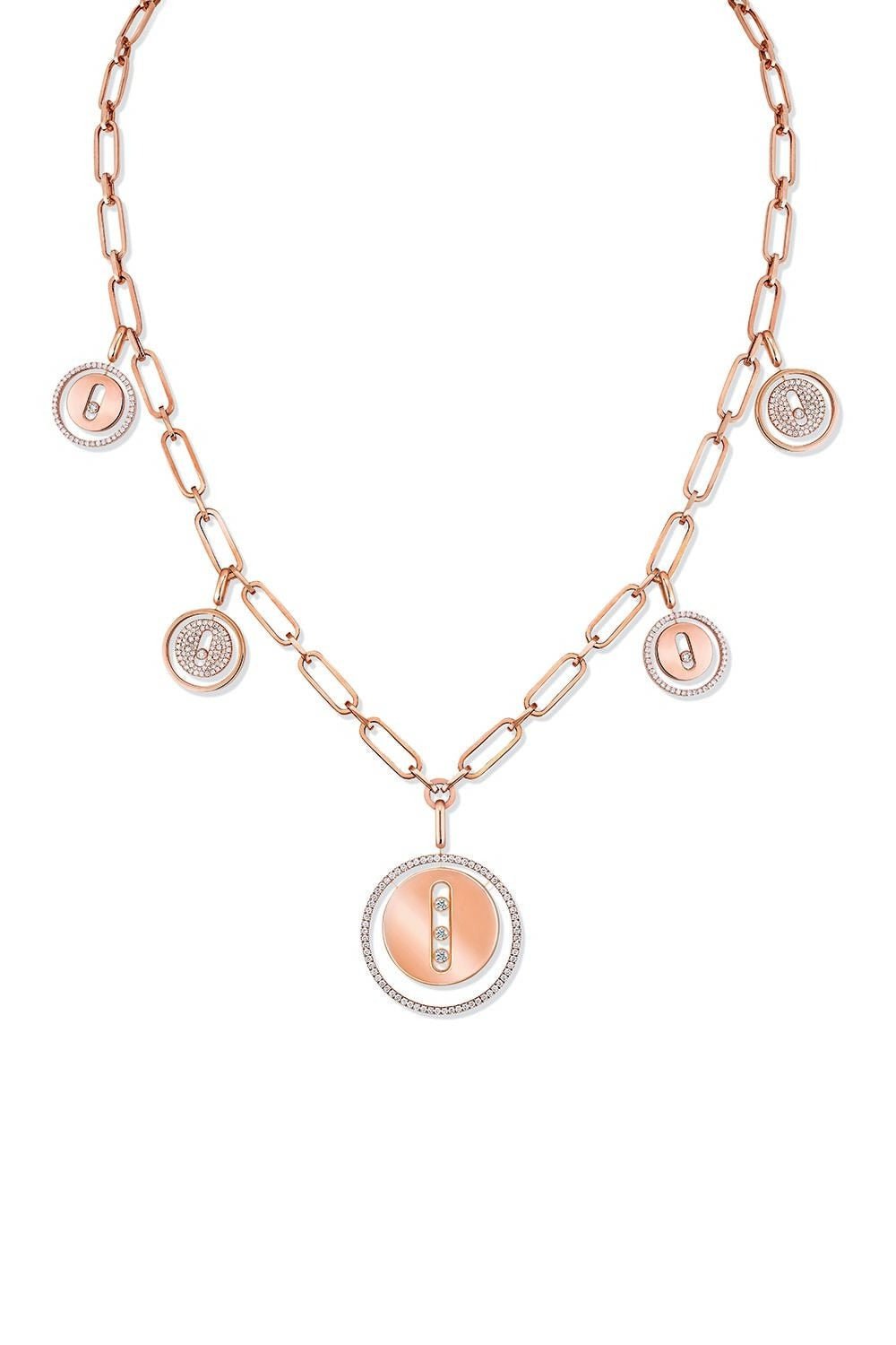 MESSIKA-Lucky Move Charm Necklace-ROSE GOLD
