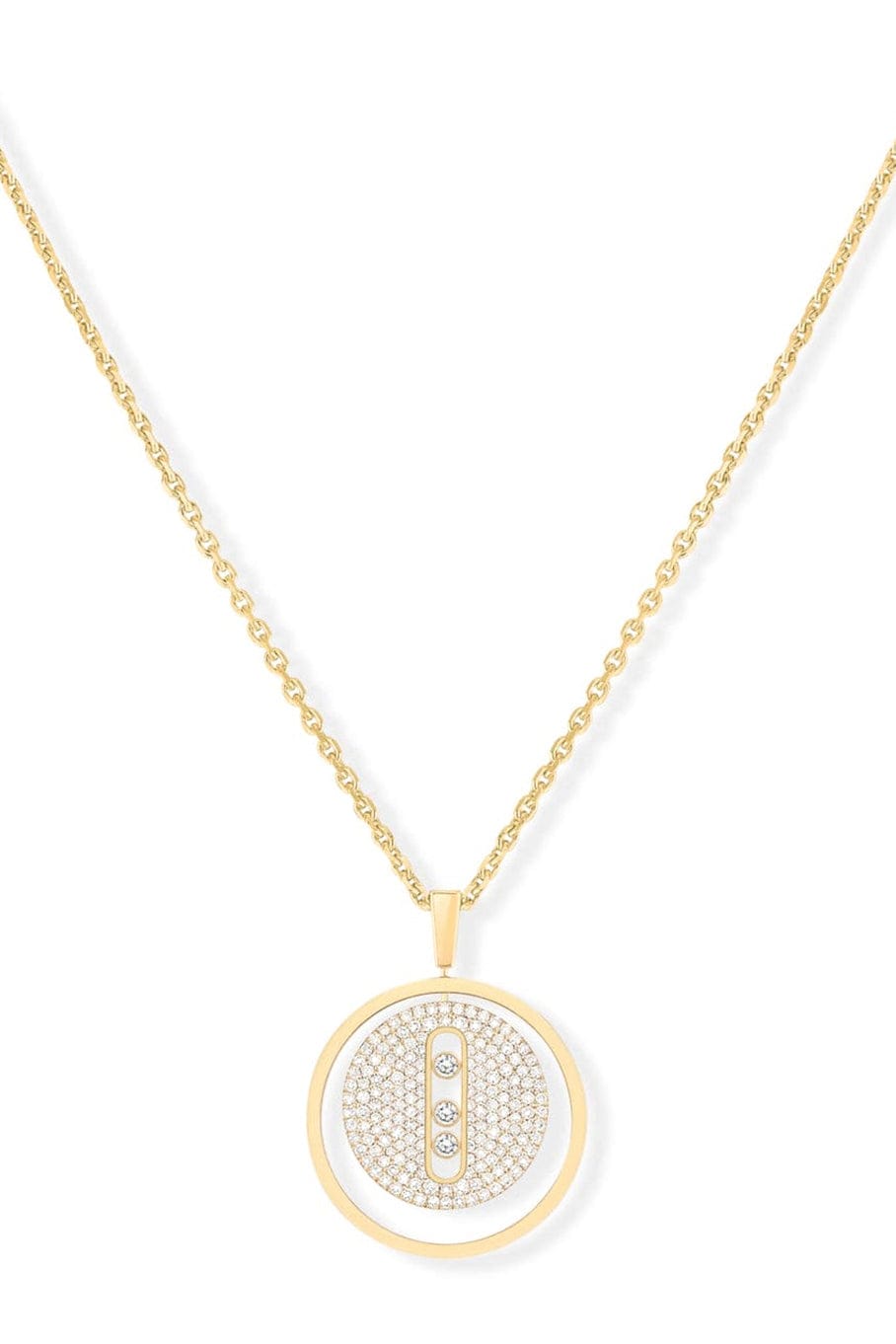 MESSIKA-Lucky Move Diamond Necklace-YELLOW GOLD