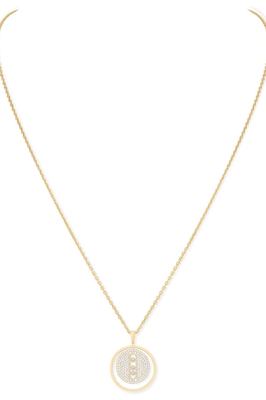 MESSIKA-Lucky Move Diamond Necklace-YELLOW GOLD