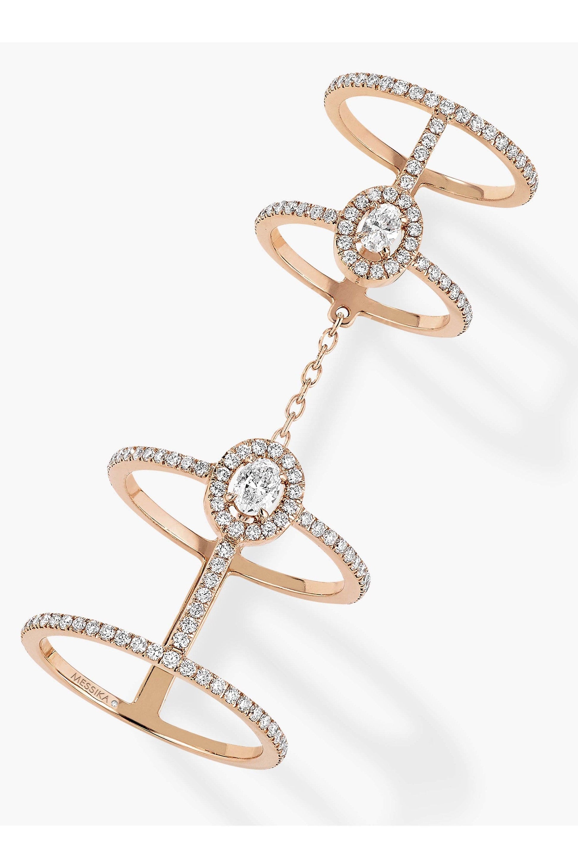 MESSIKA-Glam'Azone Double Pave Diamond Ring-