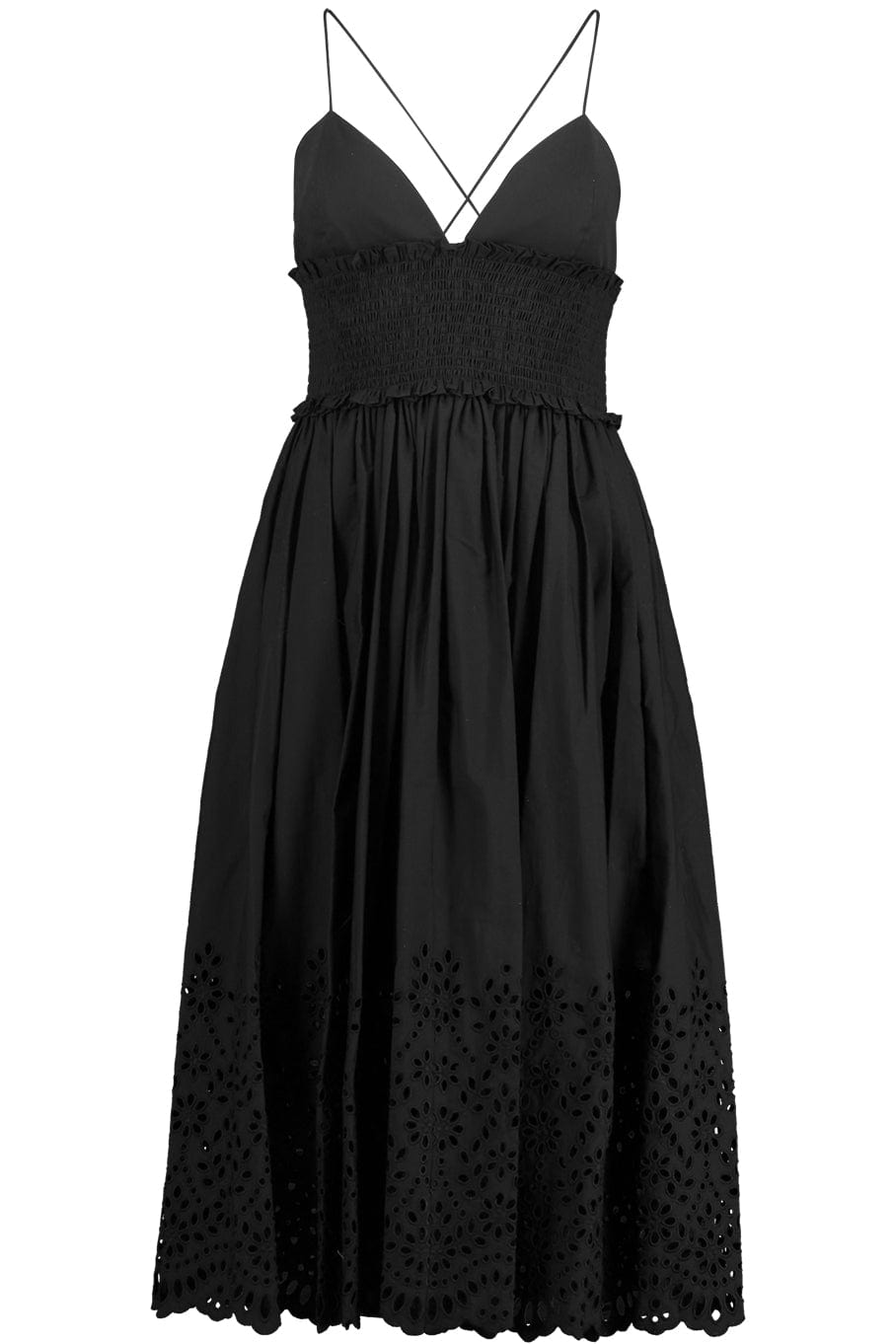 MICHAEL KORS-Spaghetti Strap Dance Dress - Black-BLACK