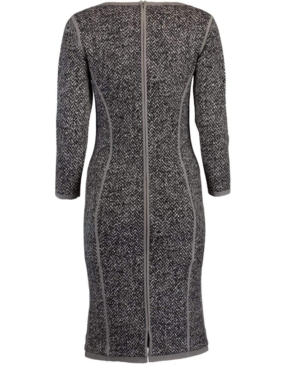 MICHAEL KORS-Jacquard Tweed Dress-GRAY