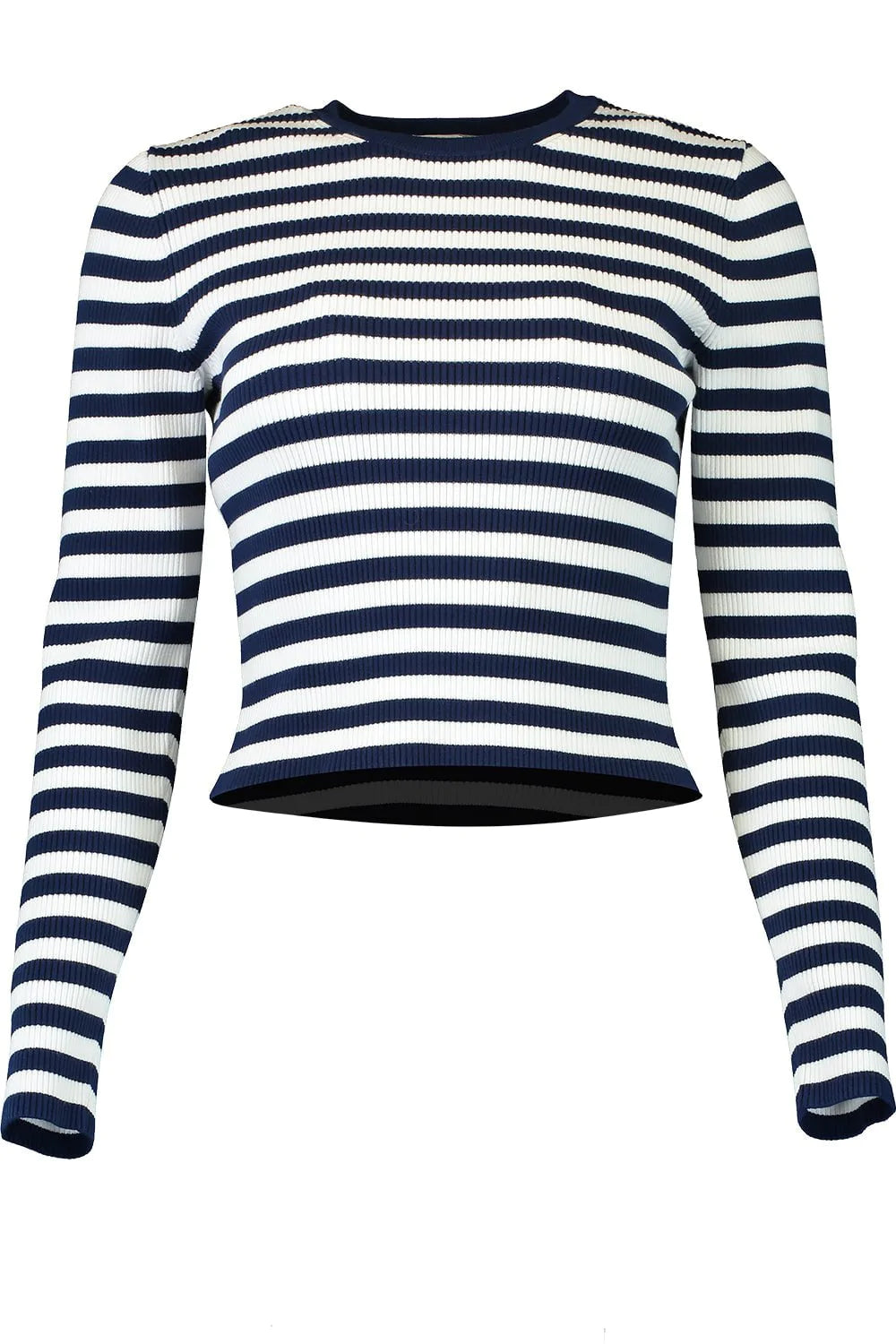MICHAEL KORS-Long Sleeve Cropped Pullover-