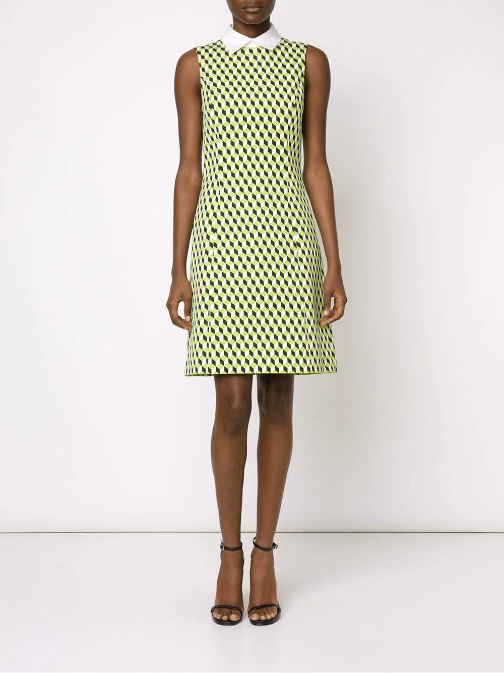 MICHAEL KORS-Cubism Collar Dress-
