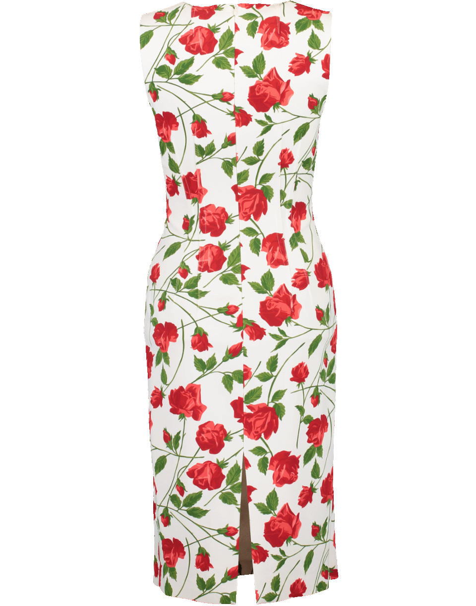 MICHAEL KORS-Stem Rose Stretch Cady Dress-